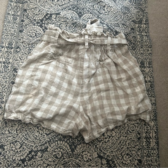 A New Day Shorts Nwt A New Day Linen Blend High-Waisted Paperbag Shorts - Picture 3 of 3